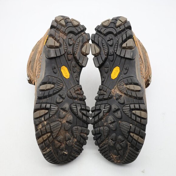 Merrell Moab 3 Mid Vibram Waterproof Boots Men’s Size 10 Brown Leather J035839 - Picture 9 of 9